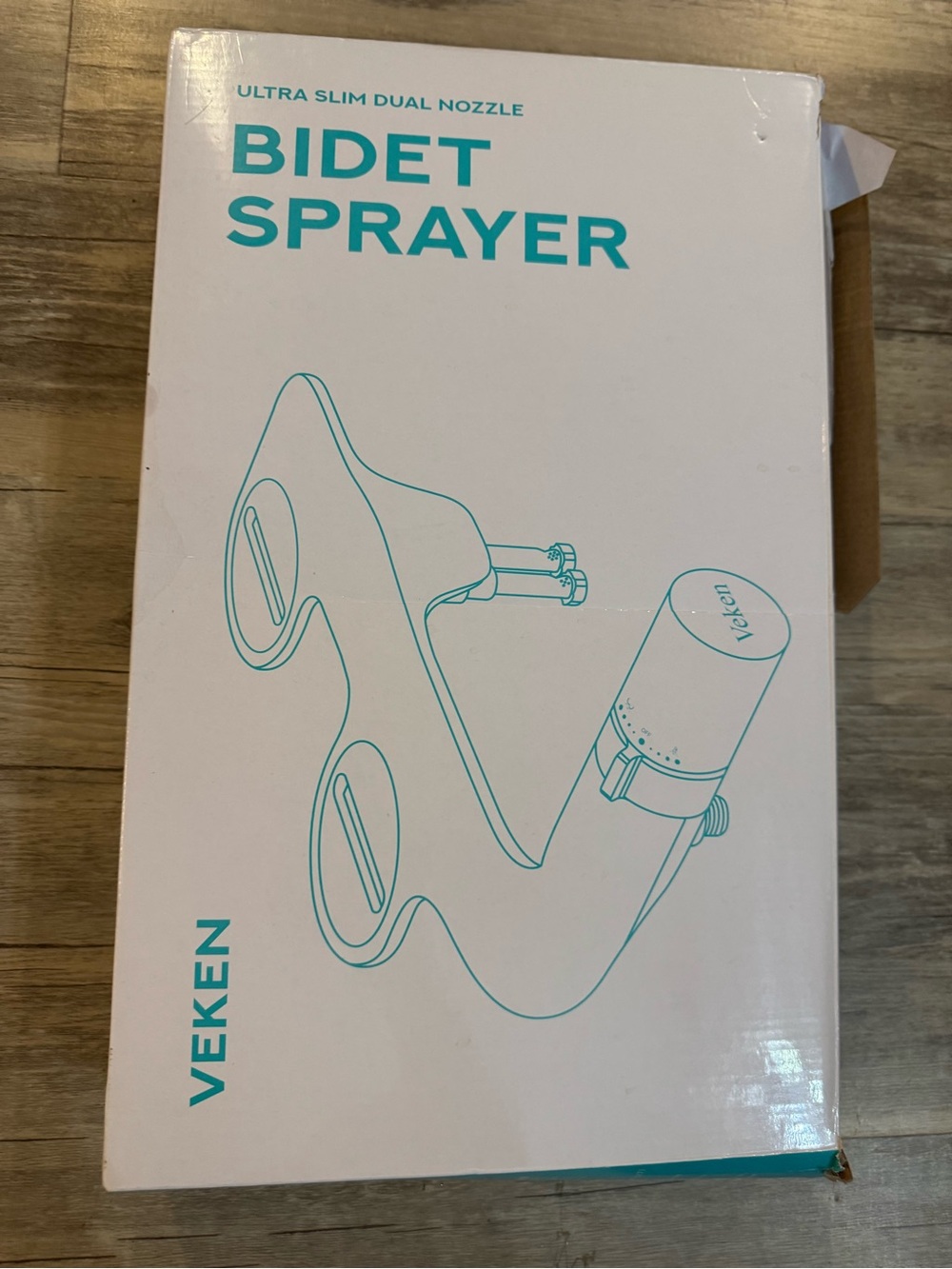 Veken Amazon Brand White Bidet Sprayer - Ultra Slim Dual Nozzle Open Box Unused
